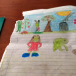 O sapo que queria mudar de cor - desenhado pela Manuela