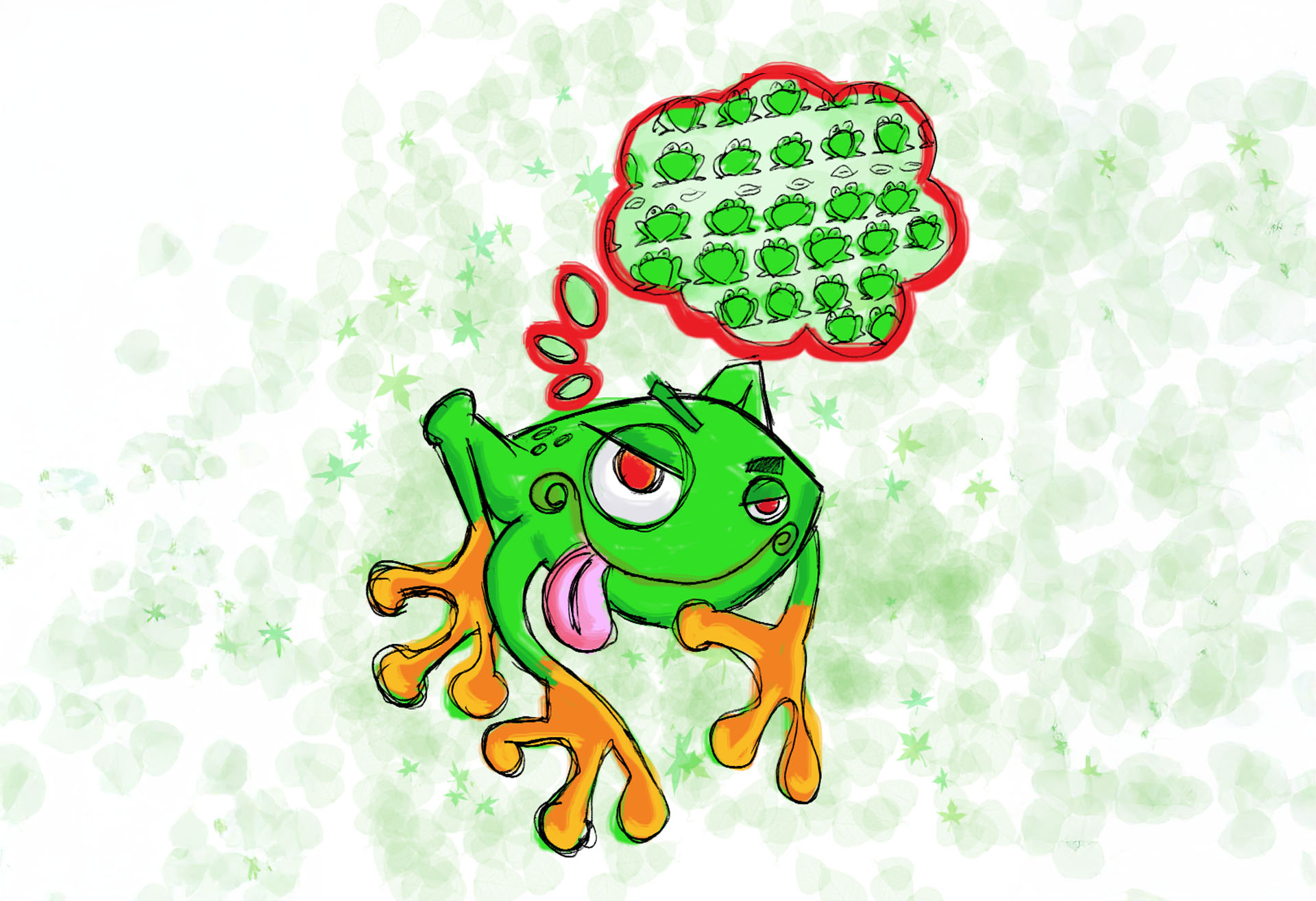 O Sapo que queria mudar de cor – Claudia Braga – Rascunho 04